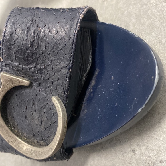 Authentic Rare Dior Clogs Mules Sandals Snakeskin leather CD logo John Galliano - Picture 9 of 15